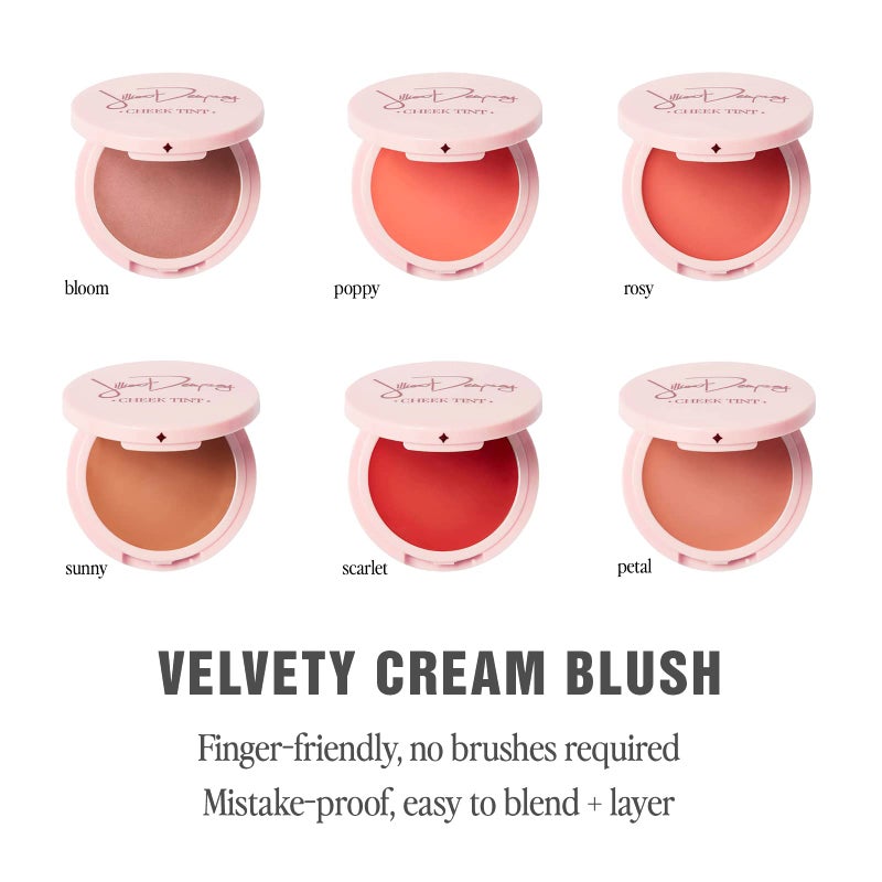Jillian Dempsey Cheek Tint: Natural Cream Blush, Easy to Blend Makeup with Nourishing, Lasting Color I Scarlet - Image 4